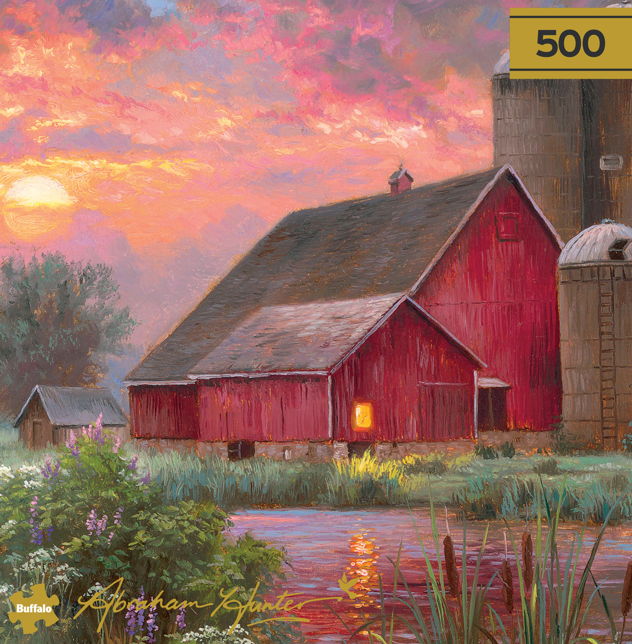 Gold: End of Day 500 Piece Puzzle (Premium Giftable Gold Box)
