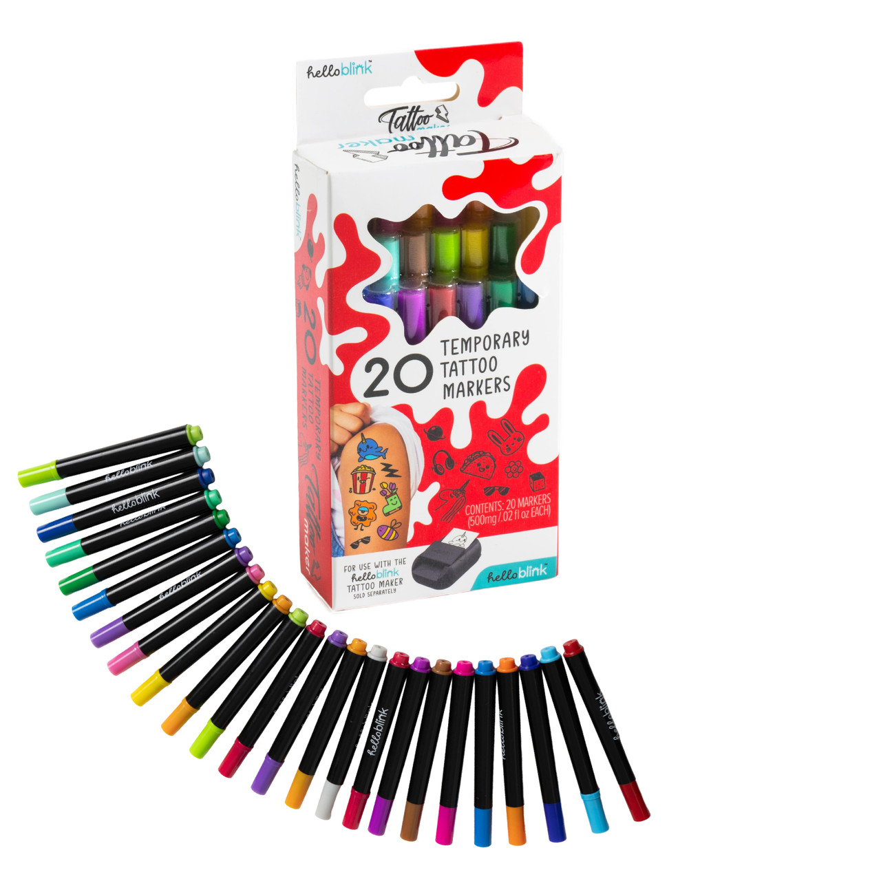 Ceaco Hello Blink - Tattoo Maker 20 Marker Pack