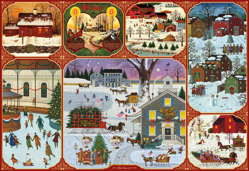 Silver Select: Wysocki Winter Collage 2000 Piece Puzzle
