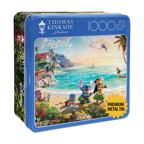 Ceaco Collector's Tin: Thomas Kinkade Disney Lilo and Stitch 1000