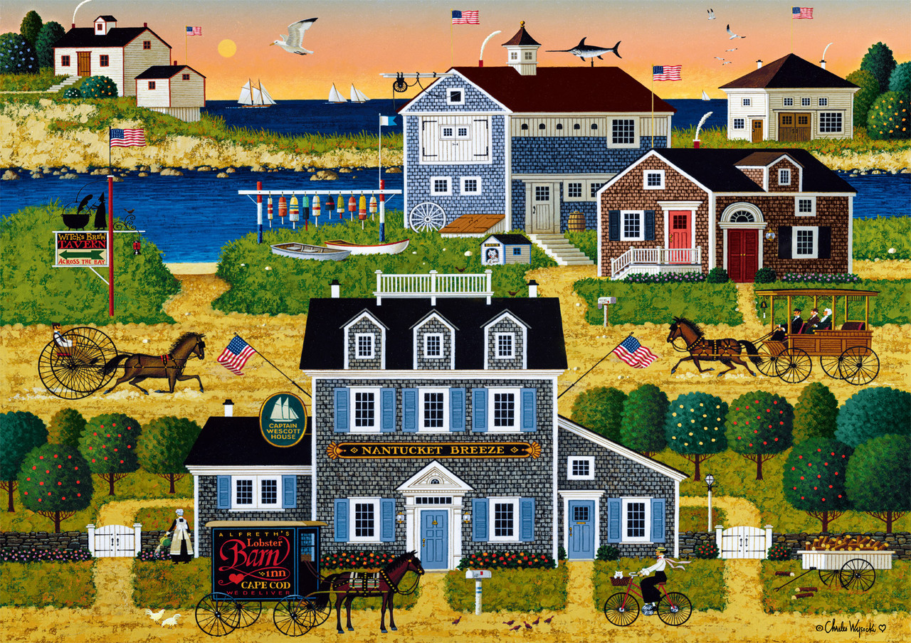Charles Wysocki: Witch's Bay 300 Piece Puzzle