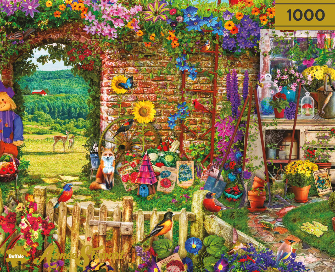 Aimee Stewart Buffalo Gold: Garden Gate 1000 Piece Puzzle