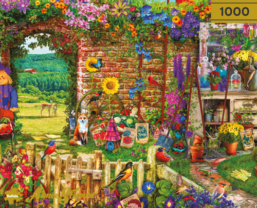 Aimee Stewart Buffalo Gold: Garden Gate 1000 Piece Puzzle