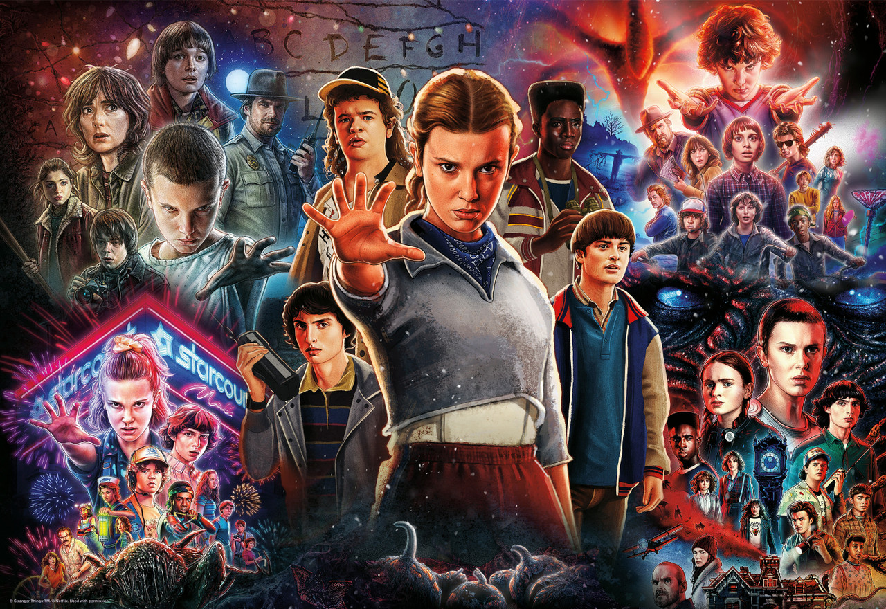 Stranger Things Season Collage 2000 Piece Puzzle