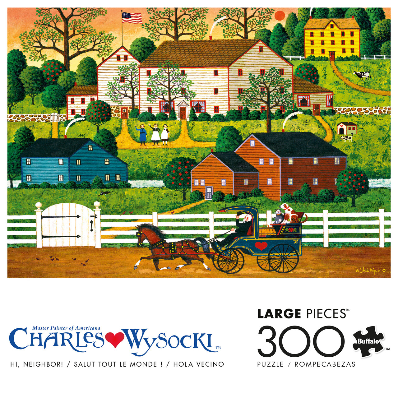 Charles Wysocki: Hi Neighbor 300 Piece Puzzle