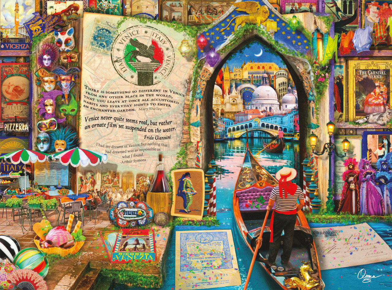 Aimee Stewart:  Life is an Open Book - Venice 1000 Piece Puzzle