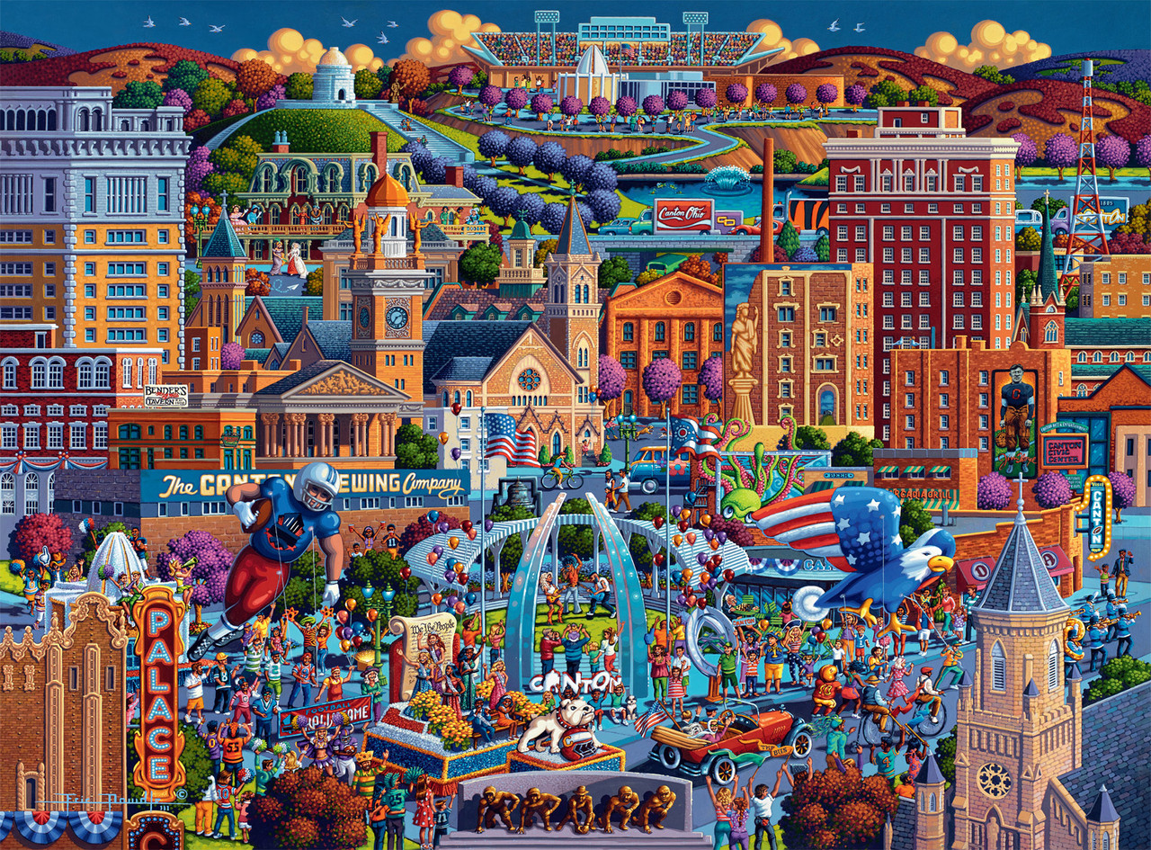 Eric Dowdle: Football Town 1000 Piece Puzzle