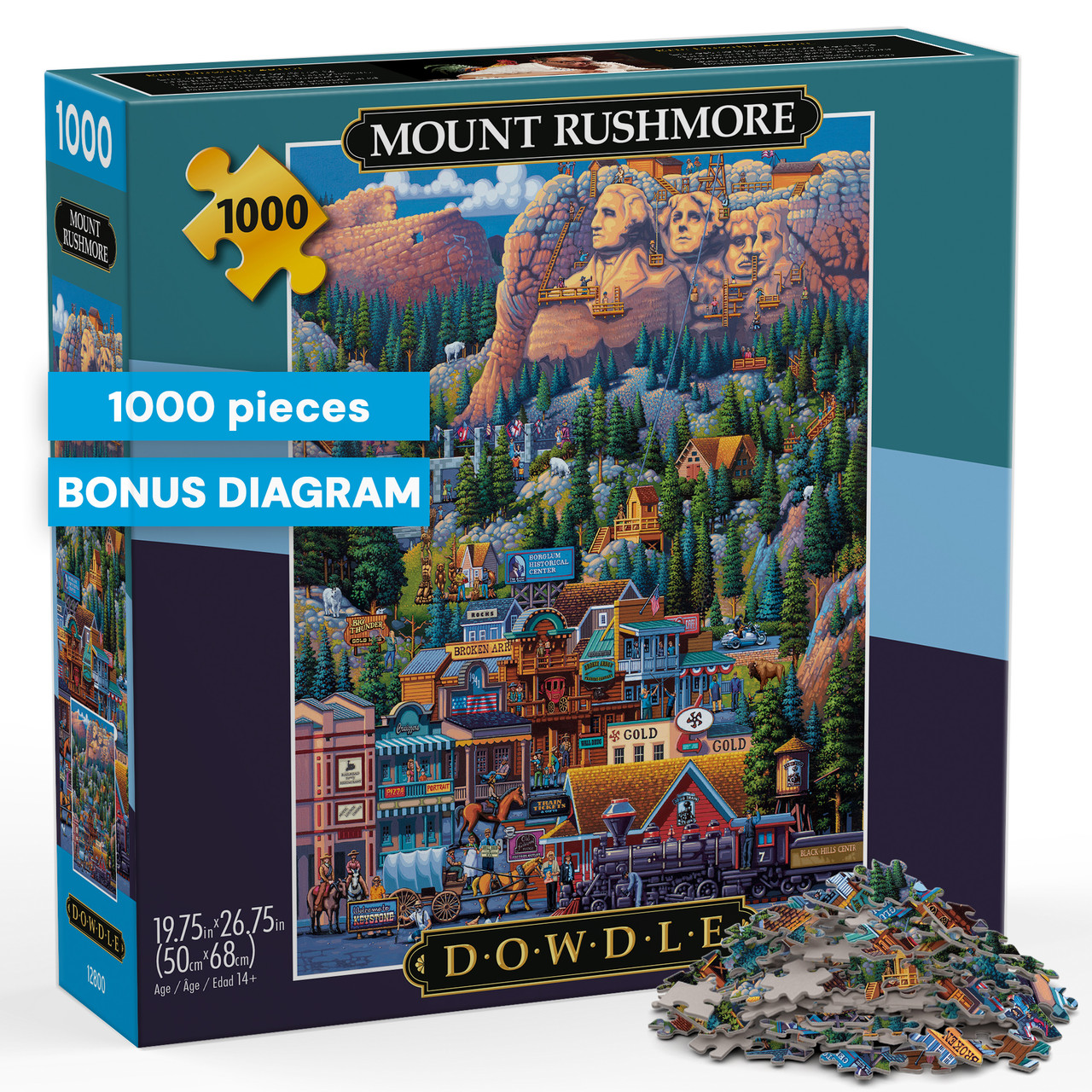 Eric Dowdle: Mount Rushmore 1000 Piece Puzzle