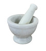 Mortar & Pestle - White Marble (large)