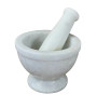 Mortar & Pestle - White Marble (large)