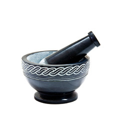 Mortar & Pestle - Black Soapstone