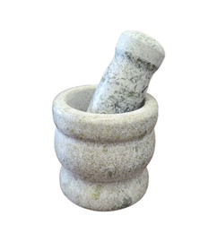 Mortar & Pestle - Grey & Green Granite