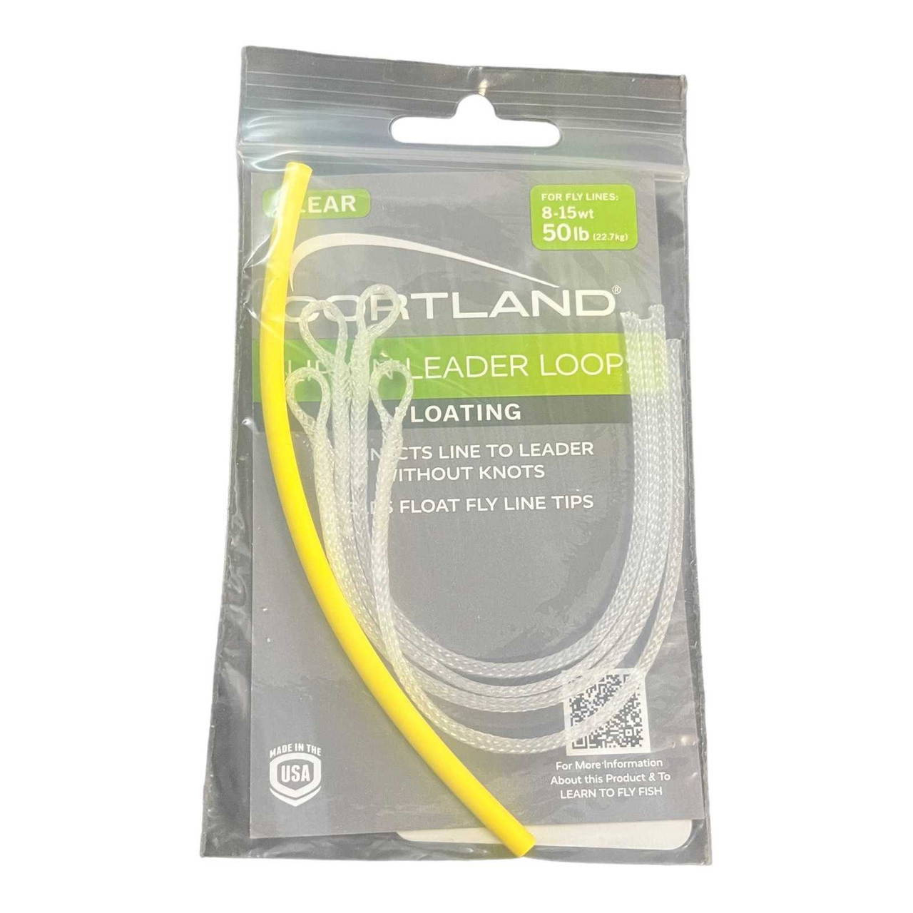 Cortland Fly Fishing Clear Slip on Leader Loops