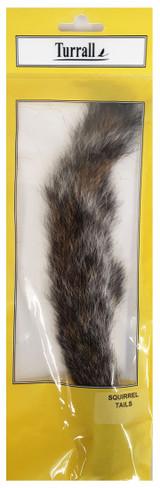 soft barred hairs of squirrel tails are a popular winging material.