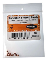 Tungsten Slotted Beads 2.8mm Copper