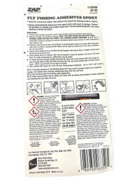 Zap Quick set Epoxy Resin (5 minute) New Zap 6.99 Fly Tying World Glue, UV Resin, Varnish