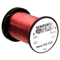 Nano Silk 50D 12/0 Red New Semperfli 3.75 Fly Tying World Threads
