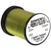 Semperfli Classic Waxed Thread 8/0 fly tying thread spool