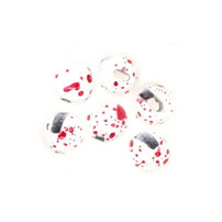 Tungsten Slotted Beads Mottled White Ruby New Semperfli 3 Fly Tying World Fly Tying Materials