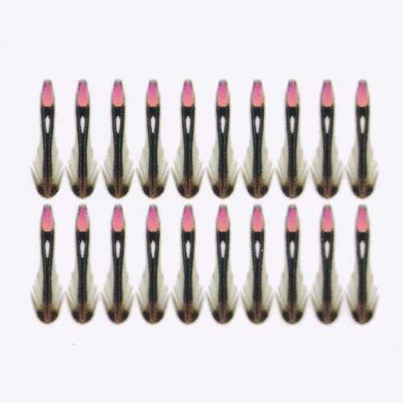 Jungle Cock Substitute 10mm Extra Small New Semperfli 3.7 Fly Tying World Feathers, Quills, Hackles