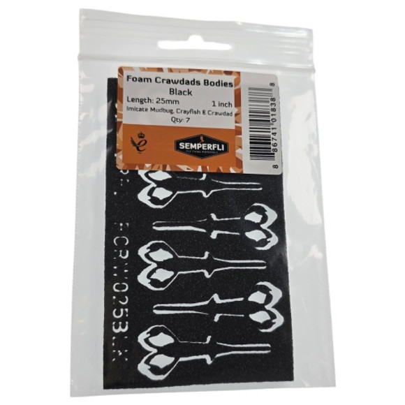 Foam Crawdads Bodies 25mm Foam Crawdads Bodies 25mm