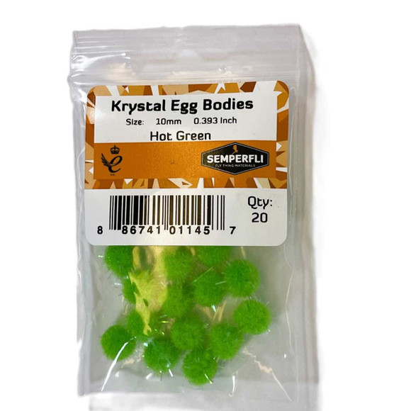 Semperfli Krystal Egg Bodies 10mm (20 Pack)