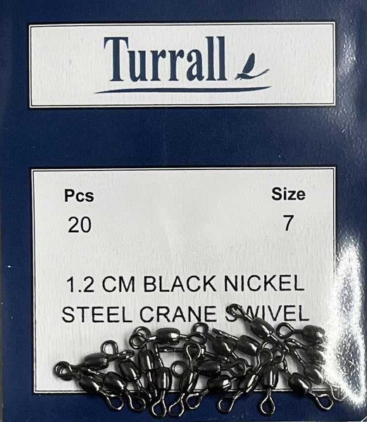 Crane Swivels Black Nickel 1.2mm New Turrall 6.99 Fly Tying World Fly Fishing Tackle