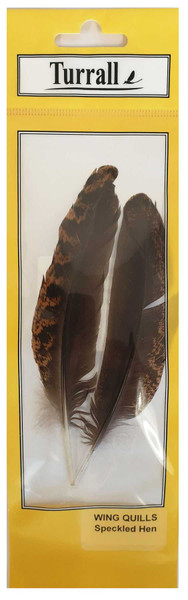 Speckled Hen Quills New Turrall 2.99 Fly Tying World Feathers