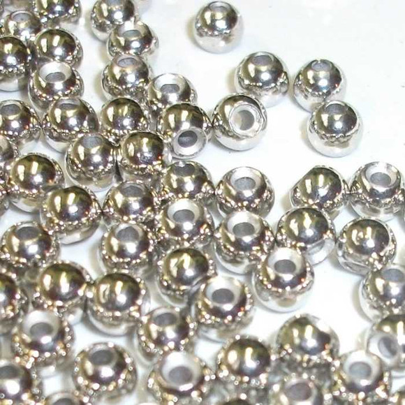 Brass Silver Beads New Turrall 2.5 Fly Tying World Beads Eyes & Heads