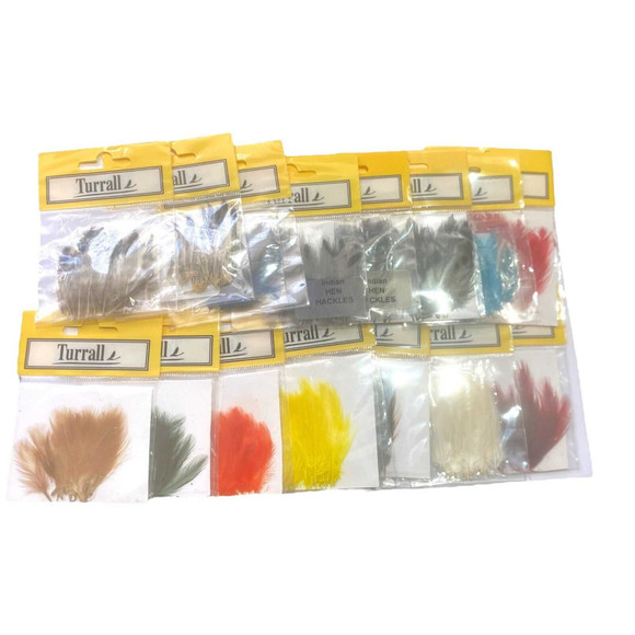Hen Hackles New Turrall 2.5 Fly Tying World Feathers, Quills, Hackles