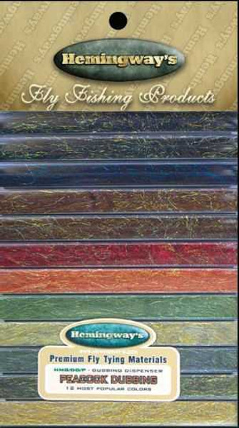 Peacock Dubbing Dispenser New Hemingway's 18.7 Fly Tying World Fly Tying Materials