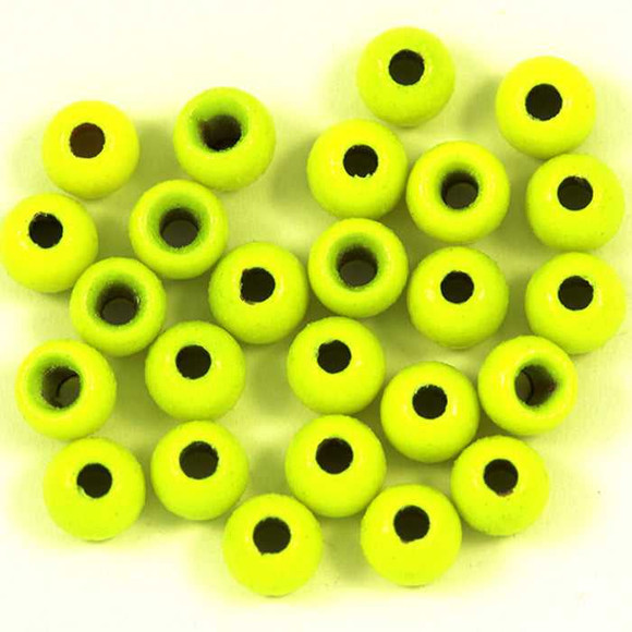 Glow Chartreuse Beads New Turrall 3.89 Fly Tying World Brass Beads