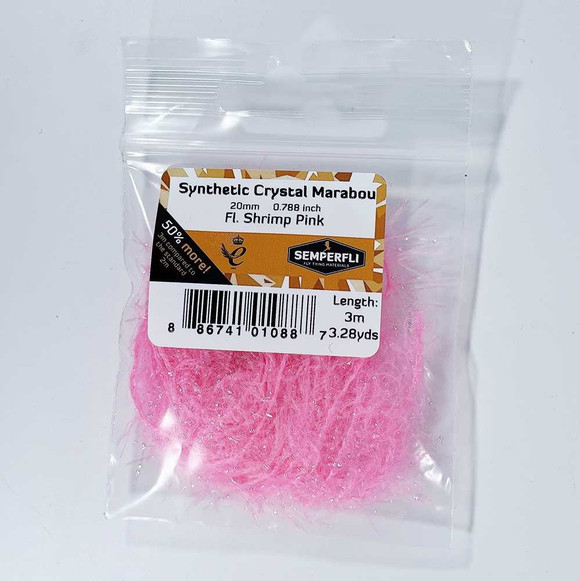Synthetic Crystal Marabou 20mm New Semperfli 5 Fly Tying World Everything Fly Tying
