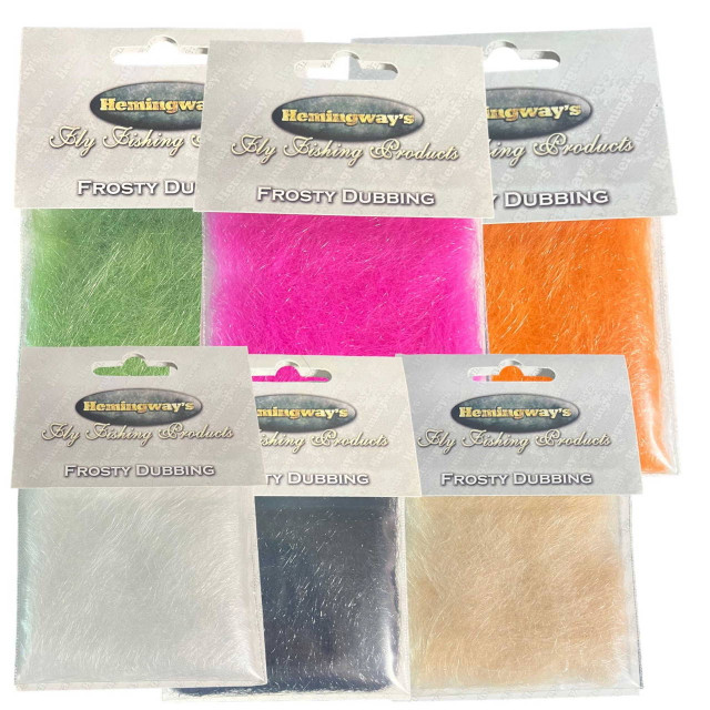 Hemingway’s Frosty Dubbing packs in a selection of colours