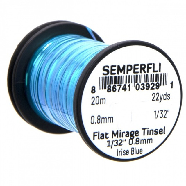 Mirage Tinsel Spool 1/32" Blue Irise Mirror