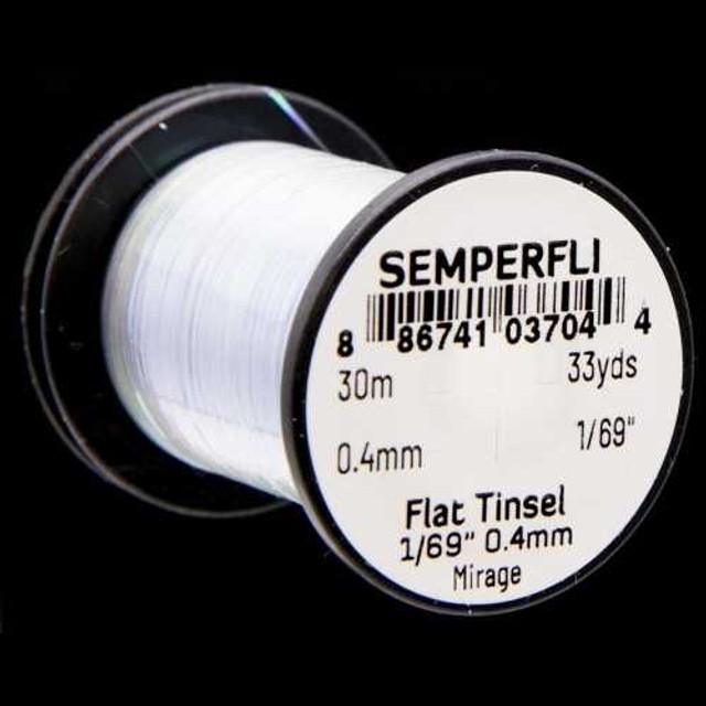 Mirage Tinsel Spool 1/69" Mirror New Semperfli 3.99 Fly Tying World Tinsel