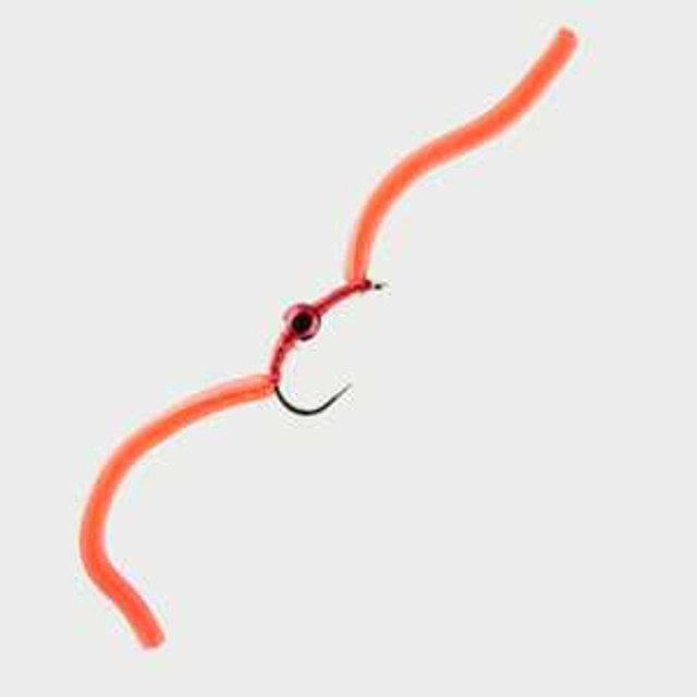 Blood Red Squirmy Worm Size 10 New Turrall 0.99 Fly Tying World Terminal Tackle