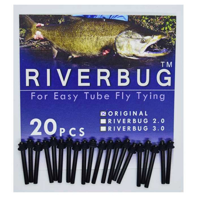 Original Fly Tube (Black) New RIVERBUG TUBES 7.17 Fly Tying World Hooks & Tubes