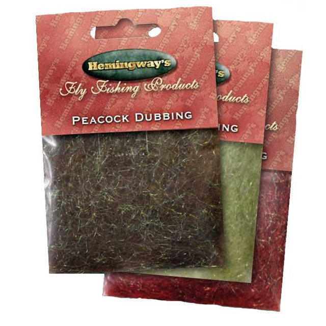 Peacock Dubbing New Hemingway's 2.5 Fly Tying World Fly Tying Materials