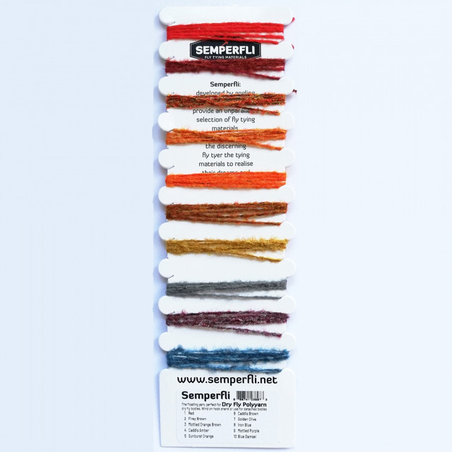 Semperfli Dry Fly Polyyarn Sample Card