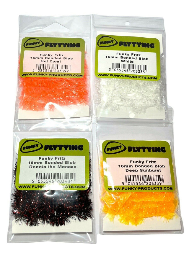 Funky Fly Tying Materials 16mm Bonded Blob Fritz