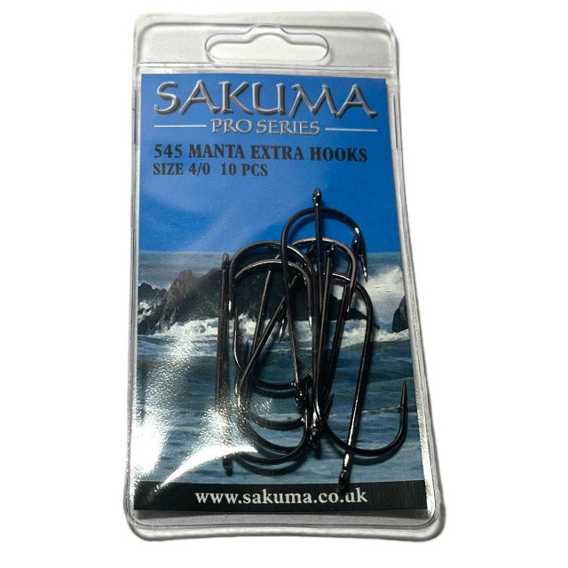 Sakuma 545 Pro Series Manta Extra Hooks New Sakuma 2.5 Fly Tying World Hooks & Tubes