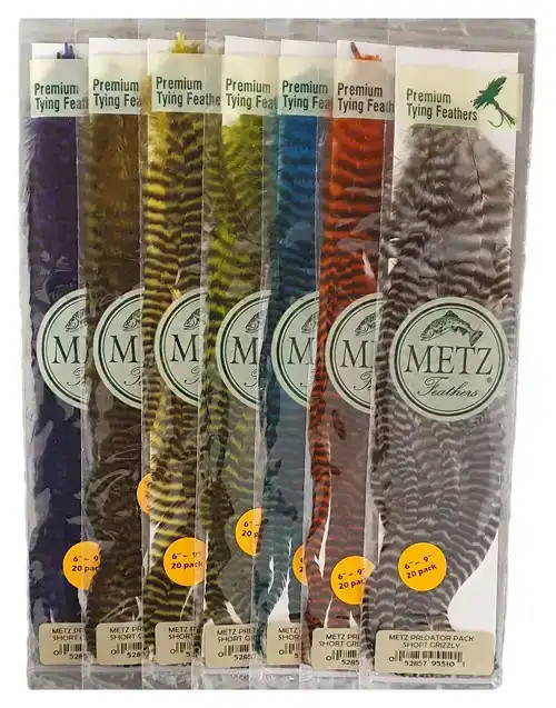 Metz Predator Packs New Metz 11.99 Fly Tying World Feathers, Quills, Hackles