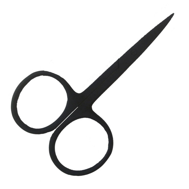 Black Scissors Large Finger Hole New Turrall 3.99 Fly Tying World Tools