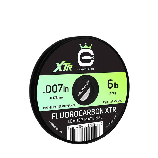 Fluorocarbon XTR Leader Material New Cortland 14.49 Fly Tying World Fly Fishing Tackle