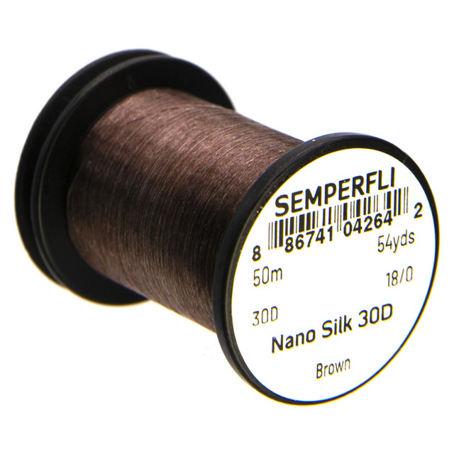 Semprfli Nano Silk 30D 18/0 Brown
Nano Silk is regarded as the tying thread choice of professional