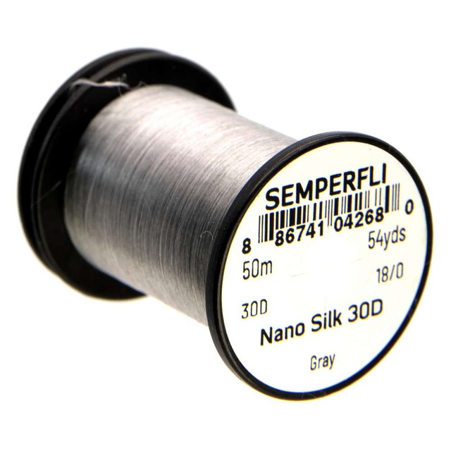 Semprfli Nano Silk 30D 18/0 Gray Nano Silk is regarded as the tying thread choice of professional