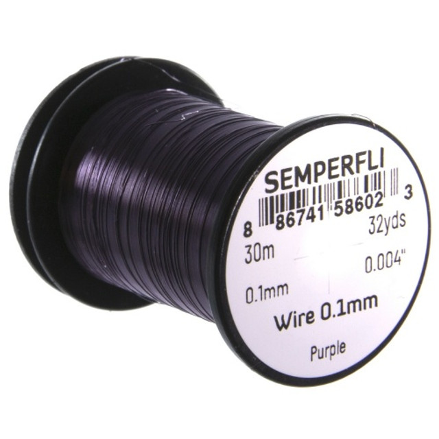 Purple 0.1mm Ribbing Wire Non Tarnish