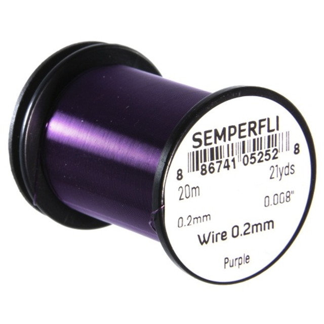 Purple 0.2mm Ribbing Wire Non Tarnish
