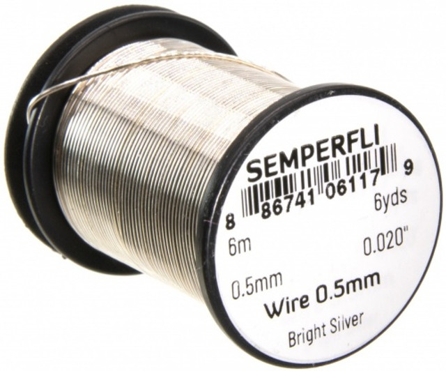 Bright Silver0.1mm Ribbing Wire Non Tarnish